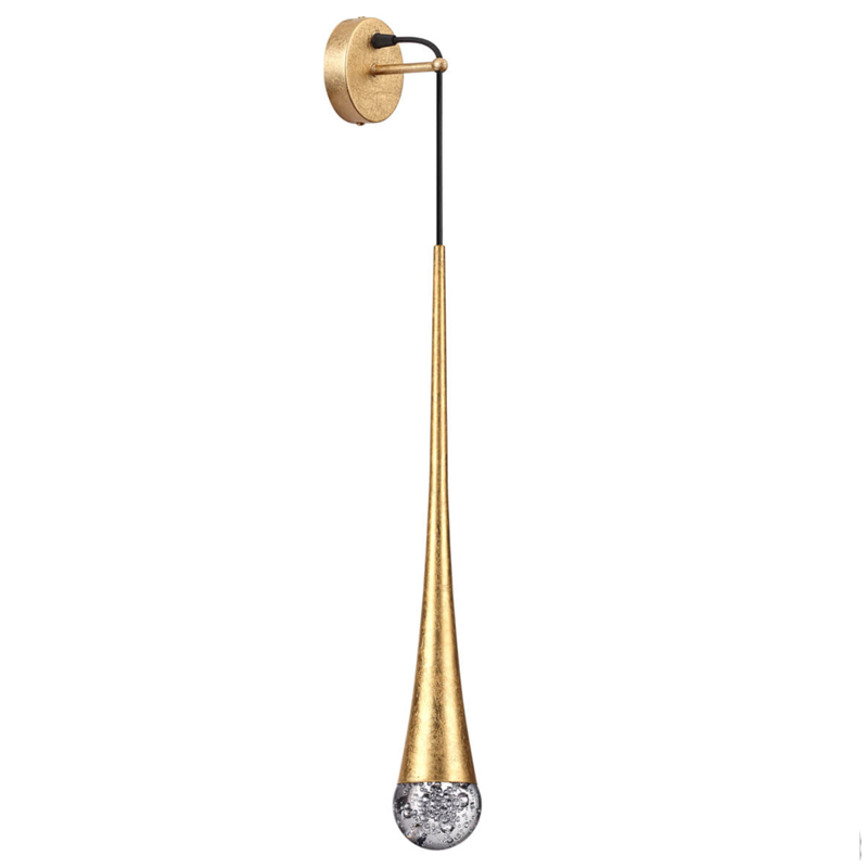 Бра Golden Drop Lamp Золотой Прозрачное Стекло Бра Golden Drop Lamp Золотой Прозрачное Стекло в Тюмени | Loft Concept