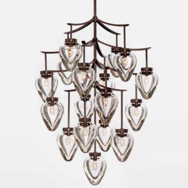 Люстра Alison Berger Chamber Chandelier Темная бронза Прозрачный Люстра Alison Berger Chamber Chandelier Темная бронза Прозрачный в Тюмени | Loft Concept