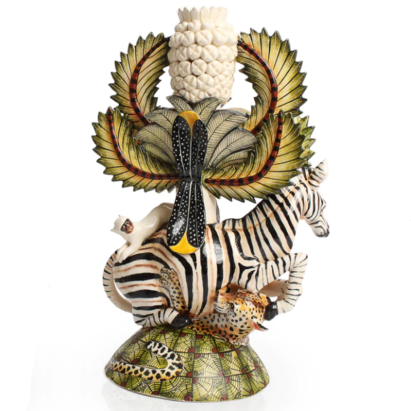 Подсвечник Зебры Zebra and Leopard Candle Holders Зеленый Подсвечник Зебры Zebra and Leopard Candle Holders Зеленый в Тюмени | Loft Concept