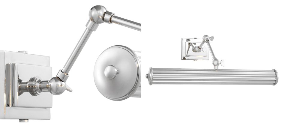 Бра Eichholtz Wall Lamp Luca L Nickel Бра Eichholtz Wall Lamp Luca L Nickel - Loft-Concept в Тюмени