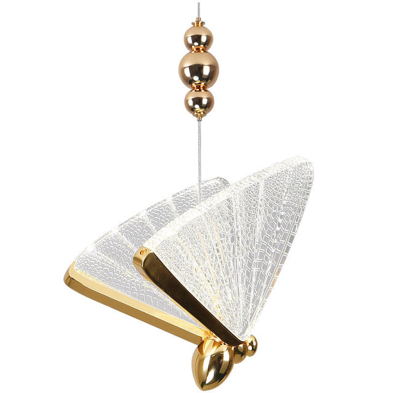 Люстра Glass butterfly chandelier A Глянцевое золото Прозрачный Люстра Glass butterfly chandelier A Глянцевое золото Прозрачный в Тюмени | Loft Concept