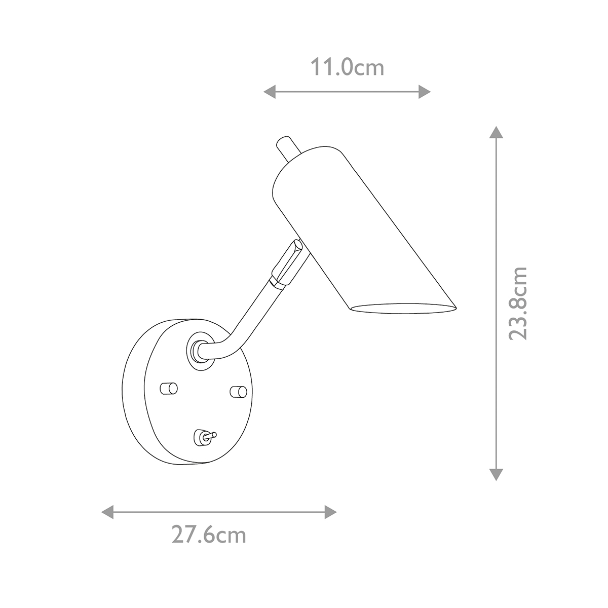 Бра с цилиндрическим плафоном и круглым основанием с выключателем Elstead Lighting в Тюмени