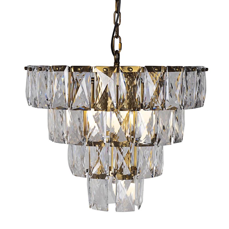 Люстра Tiers Crystal Light Chandelier brass 7 Латунь Люстра Tiers Crystal Light Chandelier brass 7 Латунь в Тюмени | Loft Concept