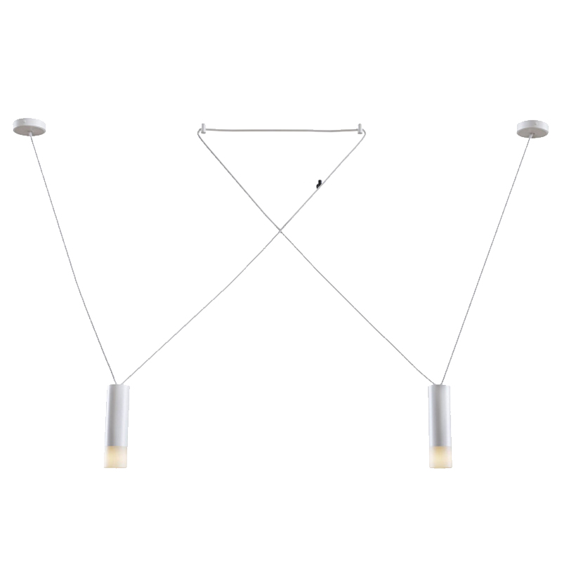 Wireflow LED White Suspension lam 2 патрона Белый Wireflow LED White Suspension lam 2 патрона Белый в Тюмени | Loft Concept