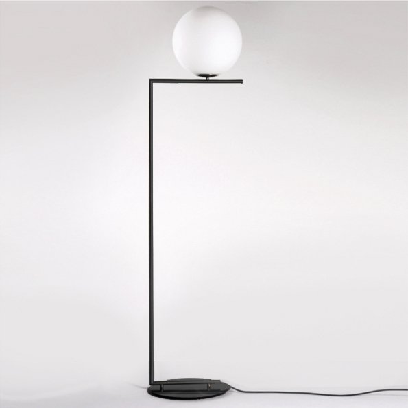 Торшер Flos IC Lights F Black Белый Черный Торшер Flos IC Lights F Black Белый Черный в Тюмени | Loft Concept