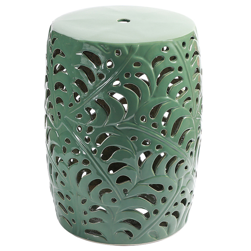 Керамический табурет Green Leaves Ceramic Stool Зеленый шалфей Керамический табурет Green Leaves Ceramic Stool Зеленый шалфей в Тюмени | Loft Concept