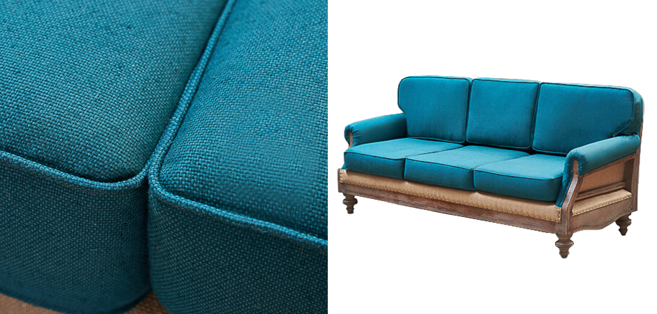 Диван Deconstructed Sofa turquoise Linen triple Диван Deconstructed Sofa turquoise Linen triple - Loft-Concept в Тюмени