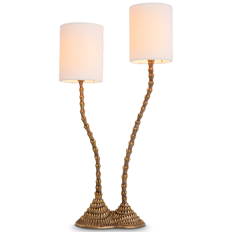 Настольная лампа Eichholtz Table Lamp Forenza Латунь Белый Настольная лампа Eichholtz Table Lamp Forenza Латунь Белый в Тюмени | Loft Concept