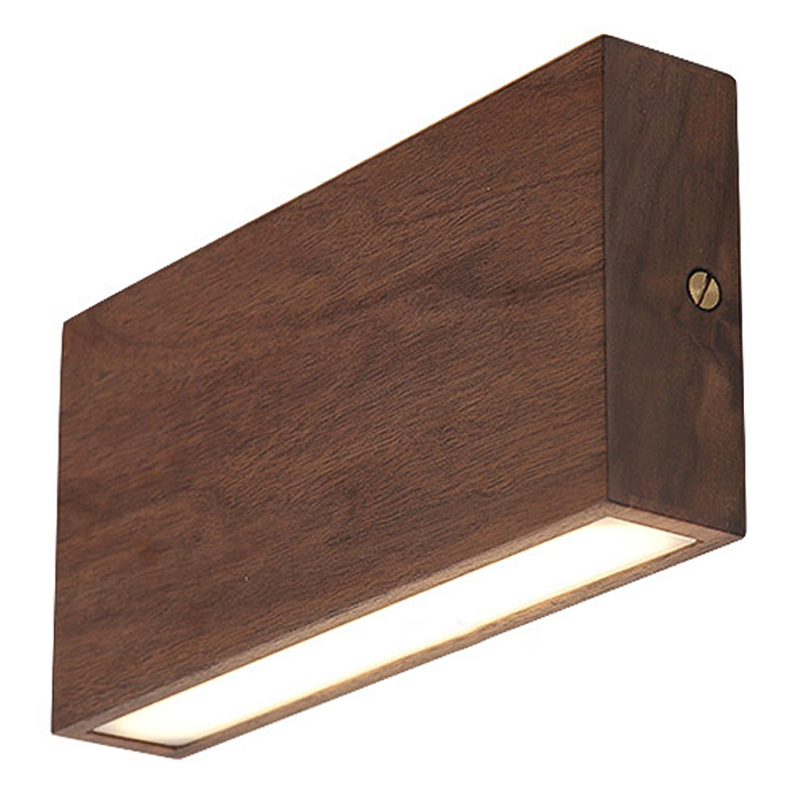 Wall Lamp Retro Square Fixtures Led Up and Down Бра Темное дерево Коричневый Wall Lamp Retro Square Fixtures Led Up and Down Бра Темное дерево Коричневый в Тюмени | Loft Concept