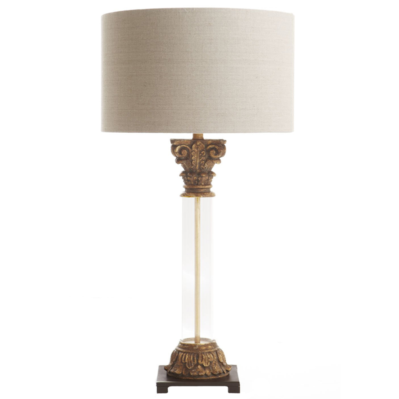 Настольная лампа Odette Provence Table lamp Белый Коричневый винтаж Настольная лампа Odette Provence Table lamp Белый Коричневый винтаж в Тюмени | Loft Concept