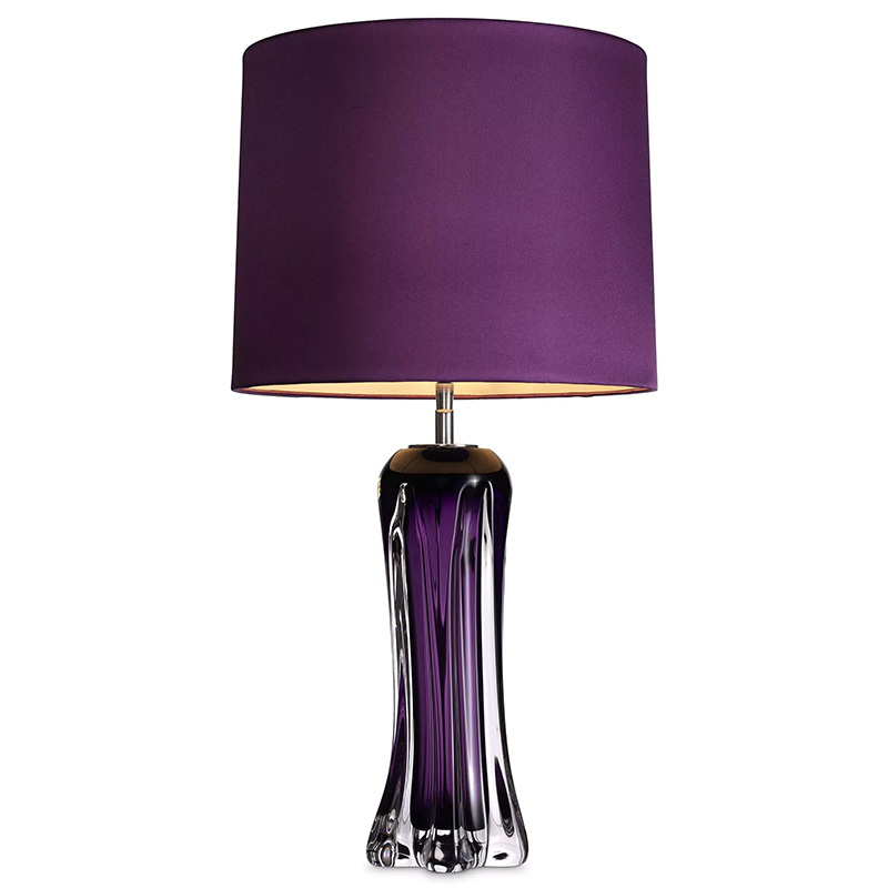 Настольная лампа Eichholtz Table Lamp Castillo Фиолетовый Прозрачный фиолетовый Прозрачное Стекло Настольная лампа Eichholtz Table Lamp Castillo Фиолетовый Прозрачный фиолетовый Прозрачное Стекло в Тюмени | Loft Concept