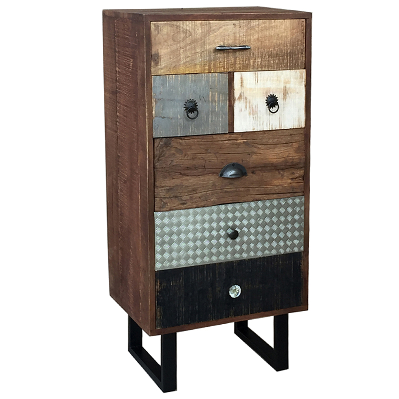 Высокий комод ручной работы Handmade Wooden Коричневый Серебряный Черный Серый Белый Высокий комод ручной работы Handmade Wooden Коричневый Серебряный Черный Серый Белый в Тюмени | Loft Concept