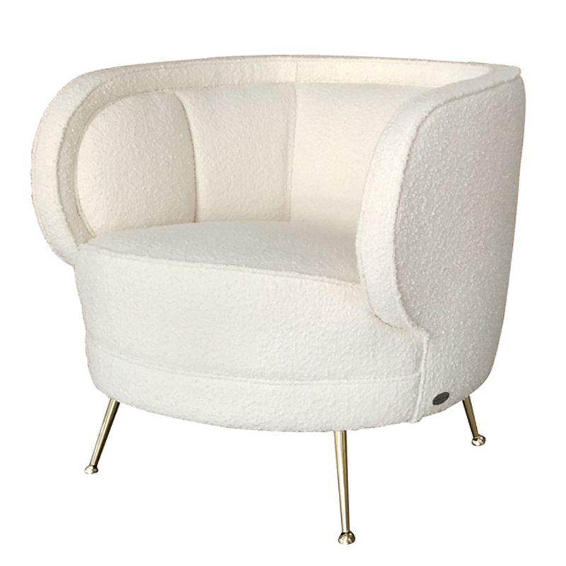 Кресло Boucle Teana Armchair Белый Кресло Boucle Teana Armchair Белый в Тюмени | Loft Concept