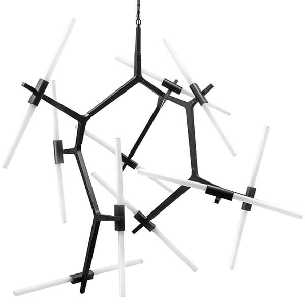 Люстра Агнес Chandelier Black 20 Белый Черный Люстра Агнес Chandelier Black 20 Белый Черный в Тюмени | Loft Concept