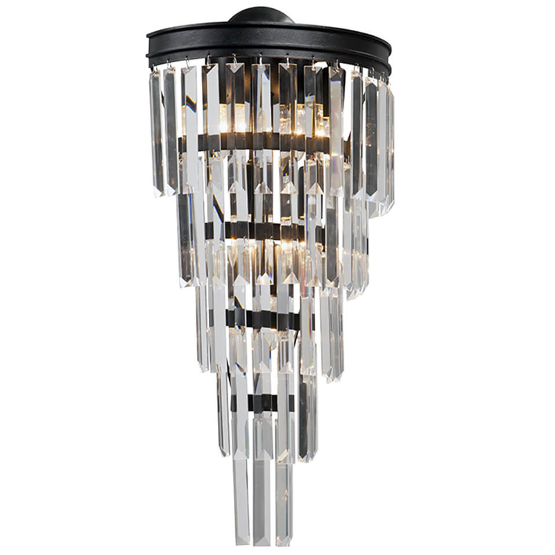 Бра Стеклянные подвесы Helix Glass Odeon CLEAR Crystal Черный Бра Стеклянные подвесы Helix Glass Odeon CLEAR Crystal Черный в Тюмени | Loft Concept