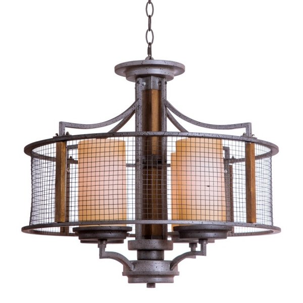 Подвесной светильник Mirage Cage Pendant 4 Серый Подвесной светильник Mirage Cage Pendant 4 Серый в Тюмени | Loft Concept