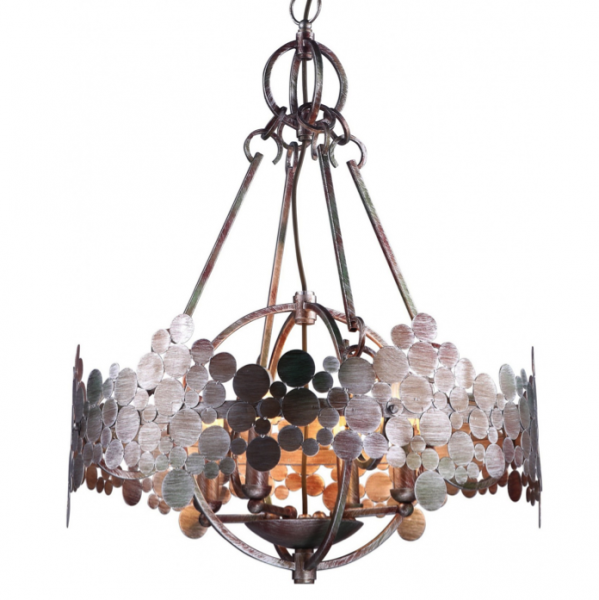 Люстра Round Iron Shod Chandelier Темная медь Люстра Round Iron Shod Chandelier Темная медь в Тюмени | Loft Concept