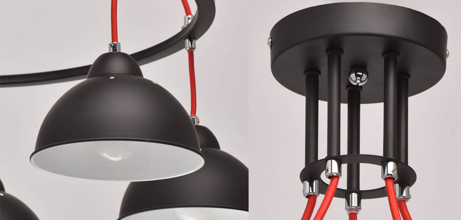 Люстра Black Cup 5 Люстра Black Cup 5 - Loft-Concept в Тюмени