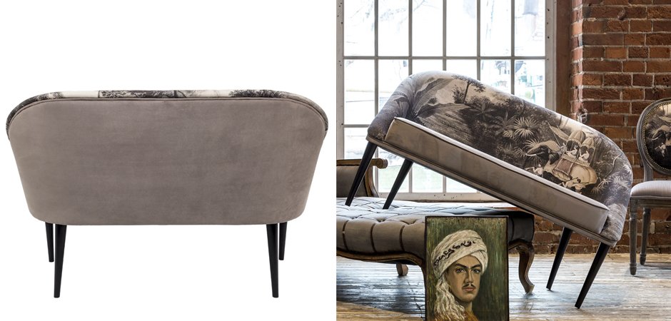 Диван Sofa Bengal gray landscape Диван Sofa Bengal gray landscape - Loft-Concept в Тюмени
