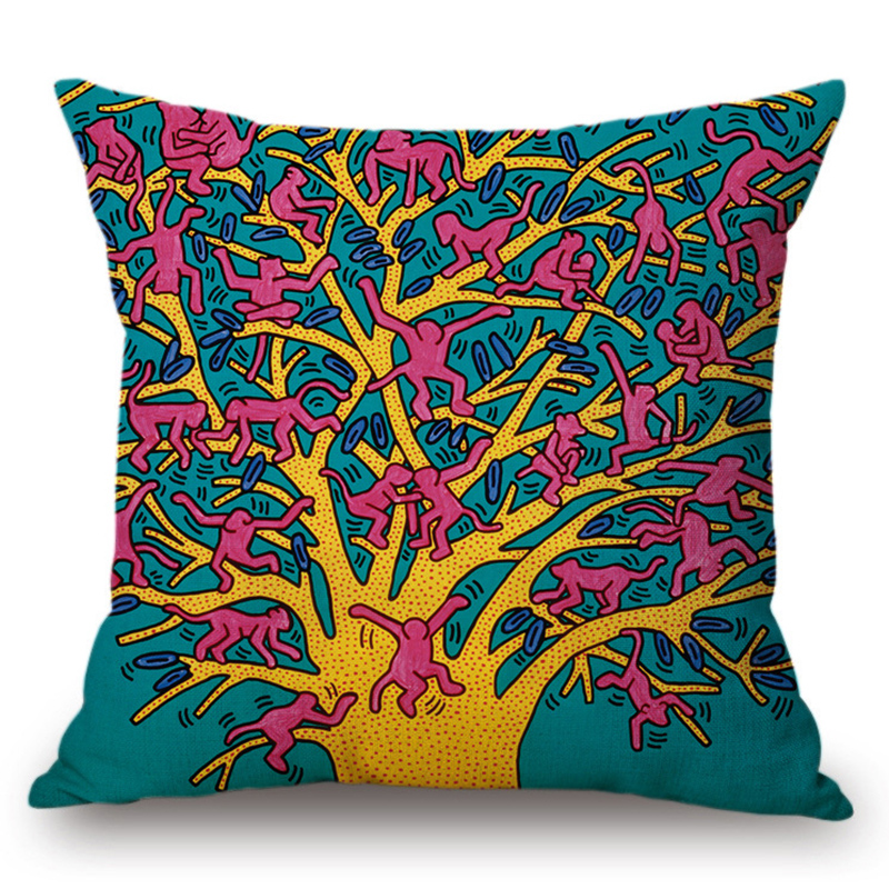 Подушка Keith Haring 8 Мульти Подушка Keith Haring 8 Мульти в Тюмени | Loft Concept