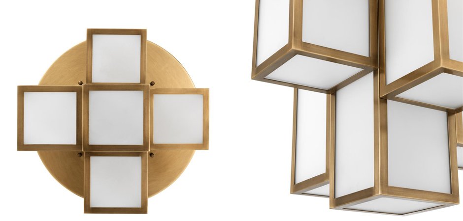Потолочный светильник Eichholtz Ceiling Lamp Axel Antique brass Потолочный светильник Eichholtz Ceiling Lamp Axel Antique brass - Loft-Concept в Тюмени