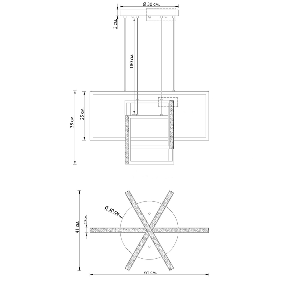 Люстра светодиодная прямоугольная LED Chandelier Rectangular Люстра светодиодная прямоугольная LED Chandelier Rectangular в Тюмени
