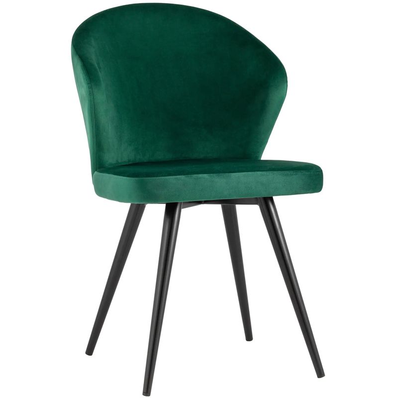 Стул Зеленый Бархат Volante Chair Зеленый Черный Стул Зеленый Бархат Volante Chair Зеленый Черный в Тюмени | Loft Concept