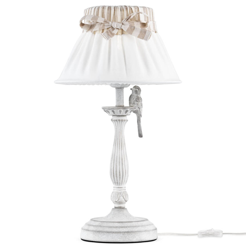 Настольная лампа Refined Provence Table lamp Белый Бежевый Настольная лампа Refined Provence Table lamp Белый Бежевый в Тюмени | Loft Concept