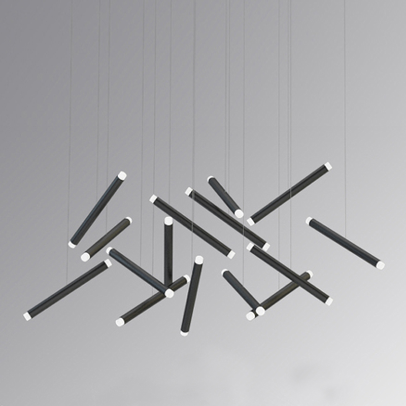 Люстра Dutti D0068 LED Chandelier Modern 14 black Черный Люстра Dutti D0068 LED Chandelier Modern 14 black Черный в Тюмени | Loft Concept