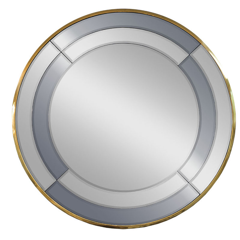 Зеркало Mirrored Frame Round Глянцевое золото Зеркало Mirrored Frame Round Глянцевое золото в Тюмени | Loft Concept