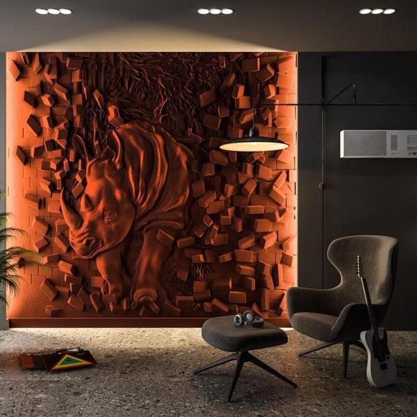 Барельеф RHINOCER Барельеф RHINOCER в Тюмени | Loft Concept