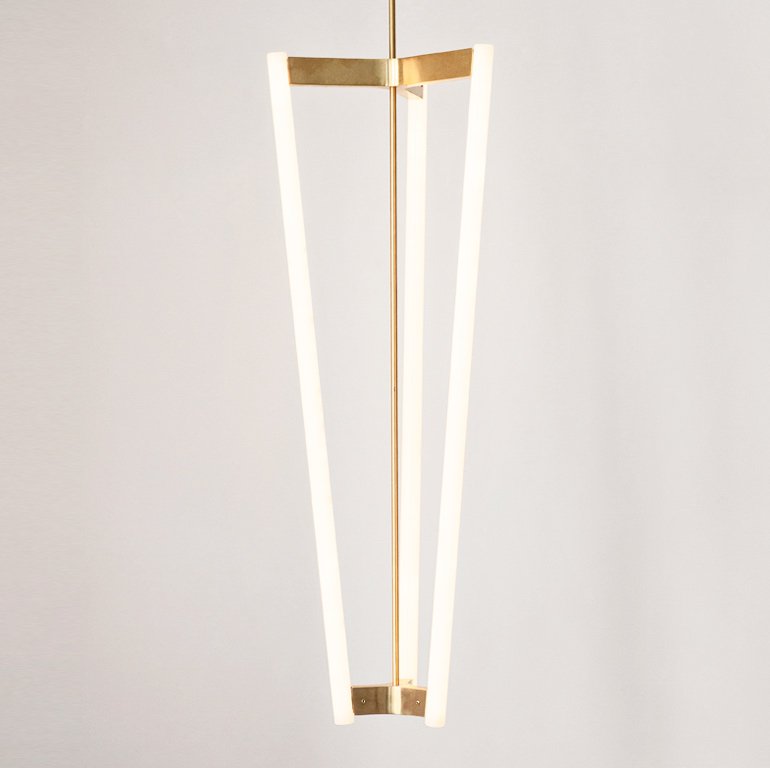 Люстра Michael Anastassiades TUBE CHANDELIER Латунь Белый Люстра Michael Anastassiades TUBE CHANDELIER Латунь Белый в Тюмени | Loft Concept
