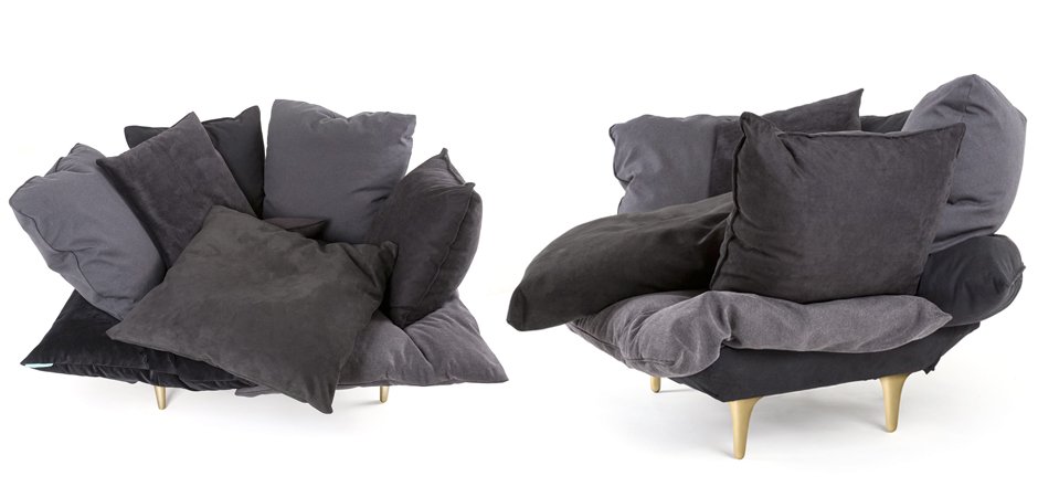 Кресло Seletti Armchair Comfy charcoal grey Кресло Seletti Armchair Comfy charcoal grey - Loft-Concept в Тюмени