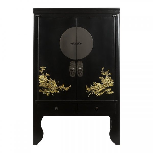 Шкаф Chinese Bird Black Черный Шкаф Chinese Bird Black Черный в Тюмени | Loft Concept