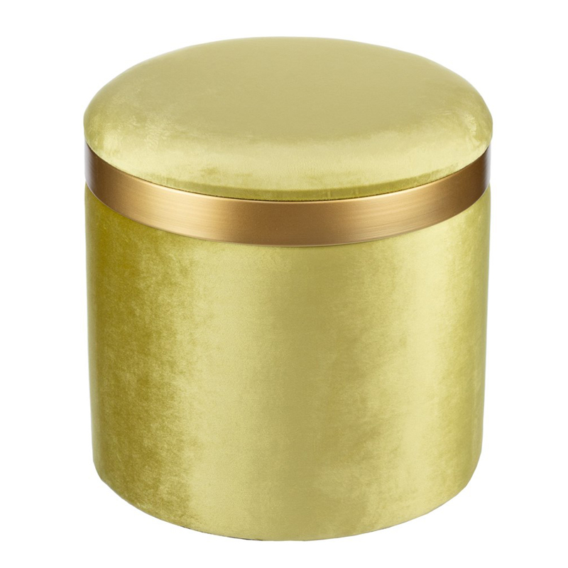 Пуф Golden Belt Pistachio фисташковый Салатовый Золотой Пуф Golden Belt Pistachio фисташковый Салатовый Золотой в Тюмени | Loft Concept