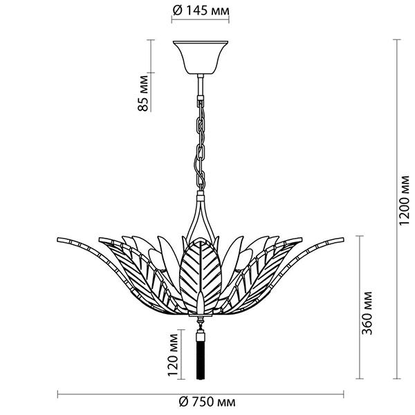 Люстра Glass Petals Chandelier 75 Люстра Glass Petals Chandelier 75 в Тюмени