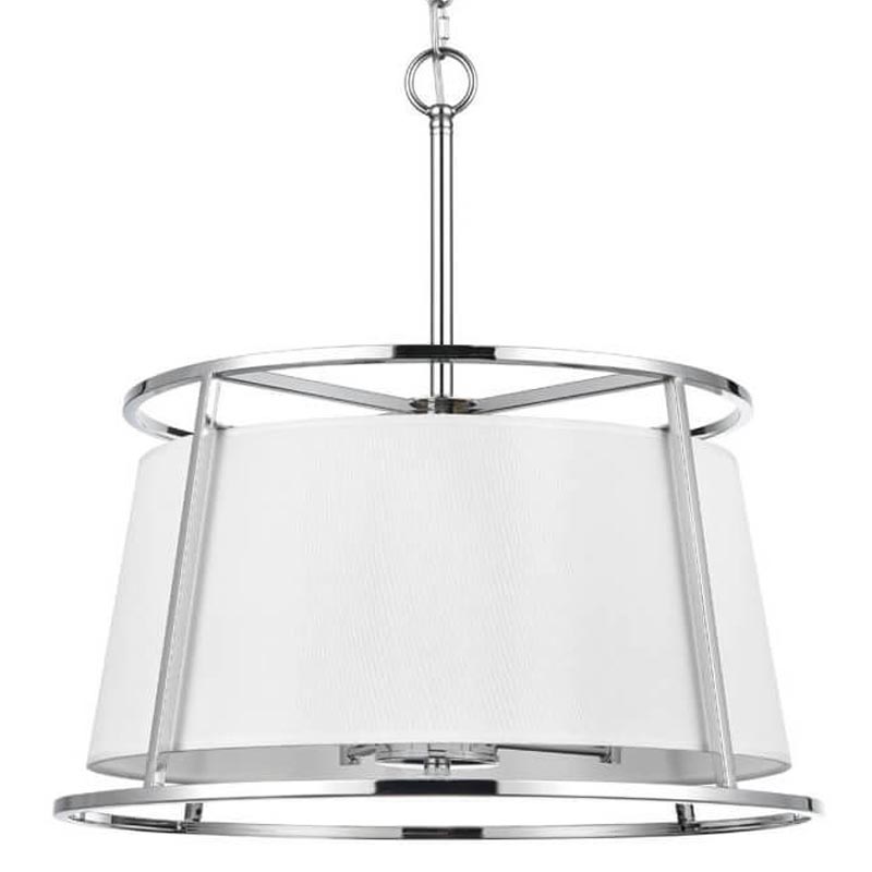 Люстра Alexis Chandelier 50 Хром Белый Люстра Alexis Chandelier 50 Хром Белый в Тюмени | Loft Concept