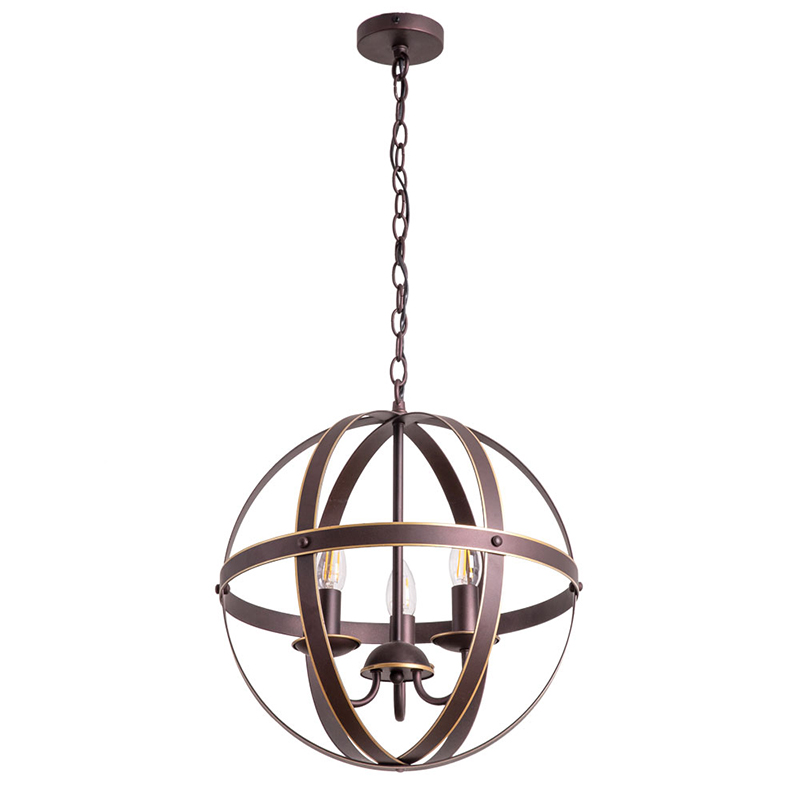 Люстра Brown Stripes Ball Шоколад Люстра Brown Stripes Ball Шоколад в Тюмени | Loft Concept