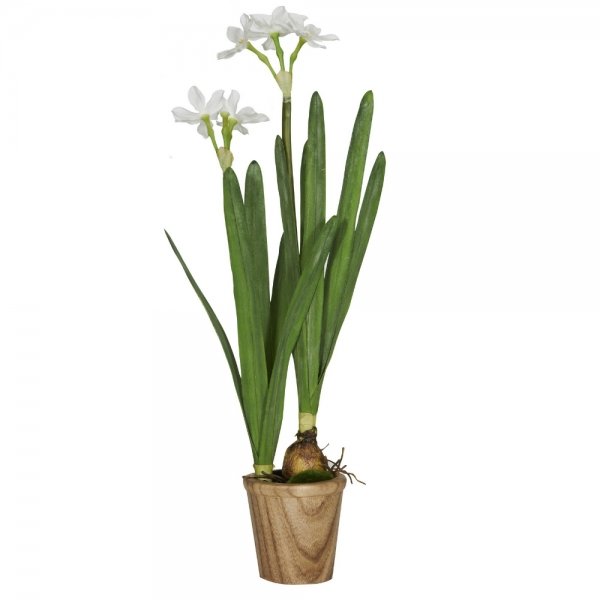 Декоративный искусственный цветок Daffodil Bulbs Белый Зеленый Декоративный искусственный цветок Daffodil Bulbs Белый Зеленый в Тюмени | Loft Concept