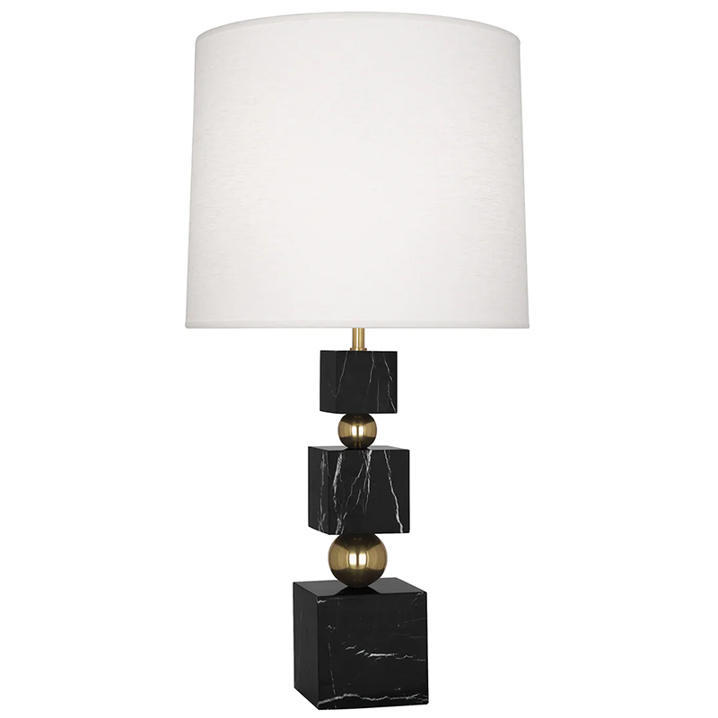 Настольная лампа Totem Table Lamp Black Marble Глянцевое золото Черный Мрамор Nero Белый Настольная лампа Totem Table Lamp Black Marble Глянцевое золото Черный Мрамор Nero Белый в Тюмени | Loft Concept