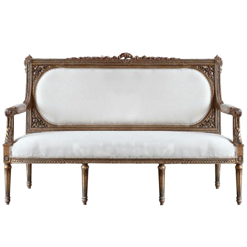 Диван VERSAL Loveseat Sofa ivory ( слоновая кость ) Дерево Акация Диван VERSAL Loveseat Sofa ivory ( слоновая кость ) Дерево Акация в Тюмени | Loft Concept