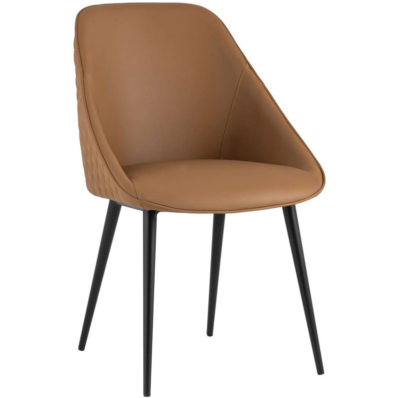 Стул Miruna Chair Коричневая Экокожа Коричневый Черный Стул Miruna Chair Коричневая Экокожа Коричневый Черный в Тюмени | Loft Concept
