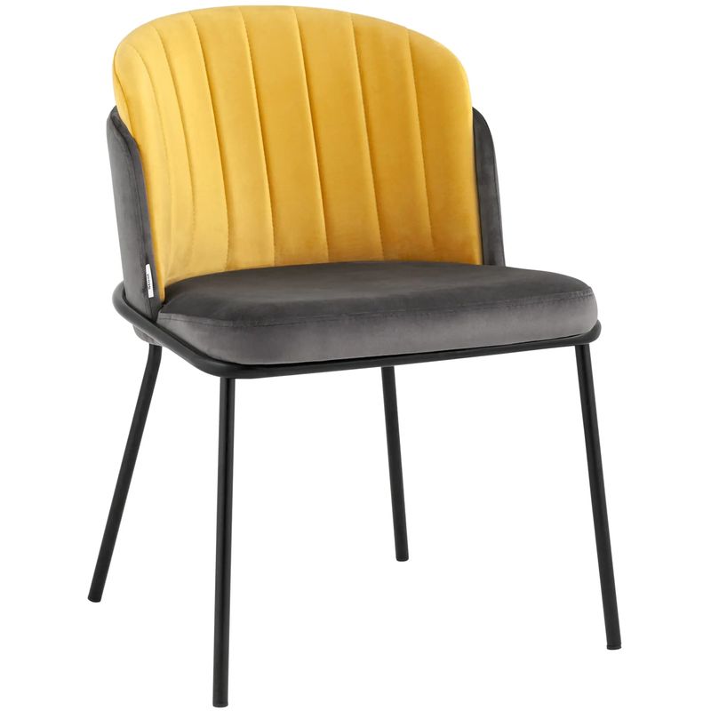 Стул Penelope Chair Мандариновый Цвет Металлические Ножки Оранжевый Серый Черный в Тюмени | Loft Concept 