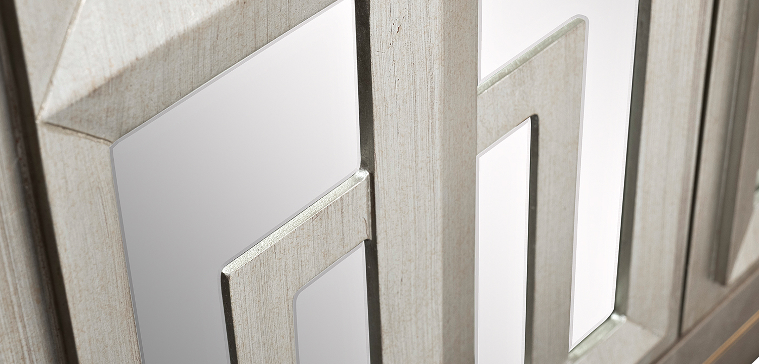 Комод в стиле Арт-деко с зеркальным фасадом Torben Chest of drawers mirror facade - фото №3