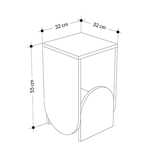 Стол приставной с овальными элементами бело-бежевого цвета NUN SIDE TABLE WHITE LIGHT MOCHA Стол приставной с овальными элементами бело-бежевого цвета NUN SIDE TABLE WHITE LIGHT MOCHA в Тюмени