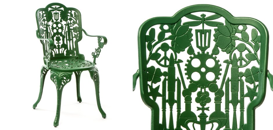 Стул Seletti Industry Collection ALUMINIUM ARMCHAIR – GREEN Стул Seletti Industry Collection ALUMINIUM ARMCHAIR – GREEN - Loft-Concept в Тюмени
