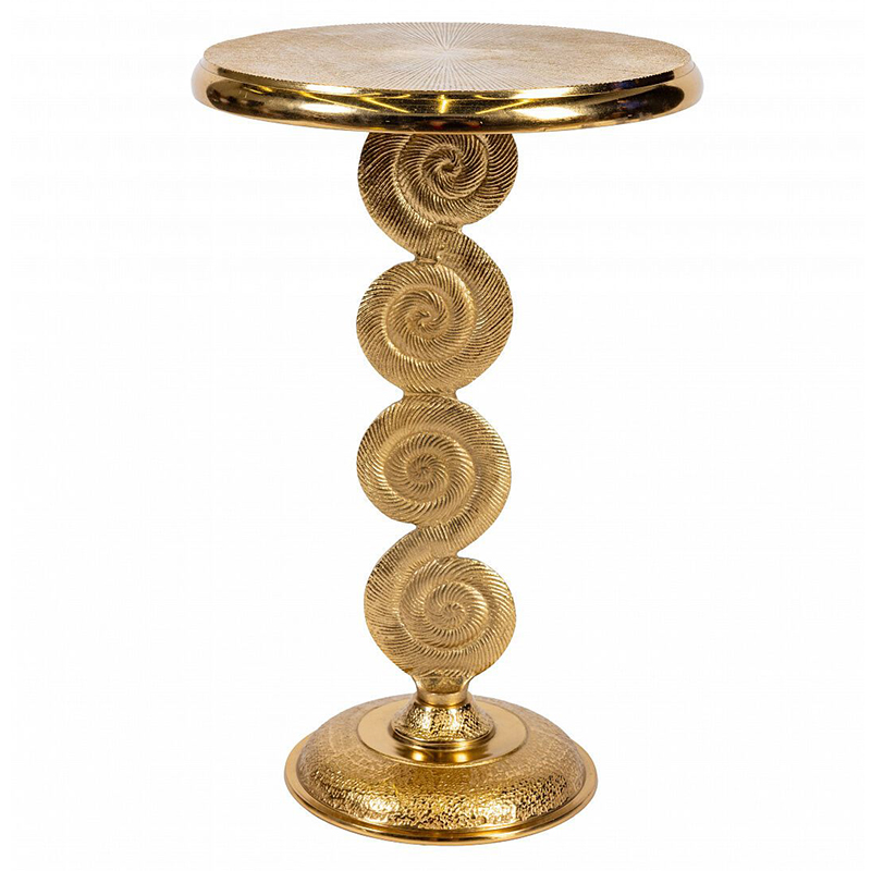 Кофейный стол из металла с круглой столешницей Table Gold Metal Золотой Кофейный стол из металла с круглой столешницей Table Gold Metal Золотой в Тюмени | Loft Concept