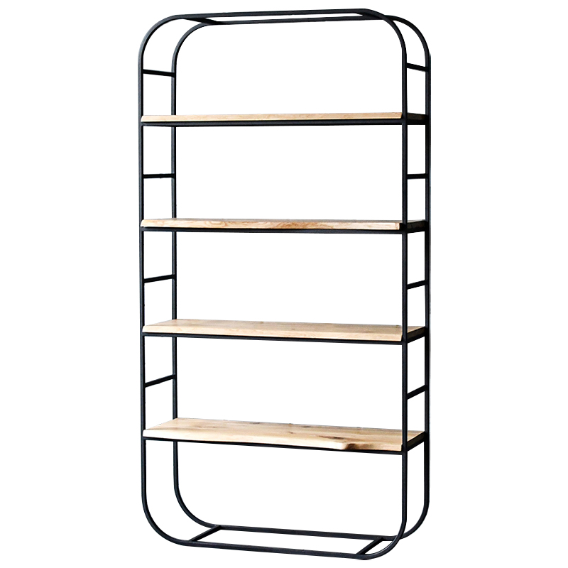 Стеллаж Dawood Industrial Metal Rust Rack Древесина Черный Стеллаж Dawood Industrial Metal Rust Rack Древесина Черный в Тюмени | Loft Concept