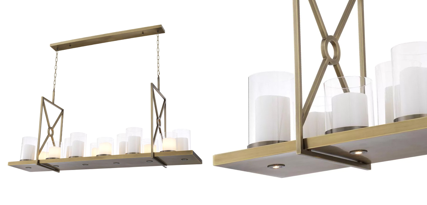 Люстра Eichholtz Chandelier Summit Brass - фото