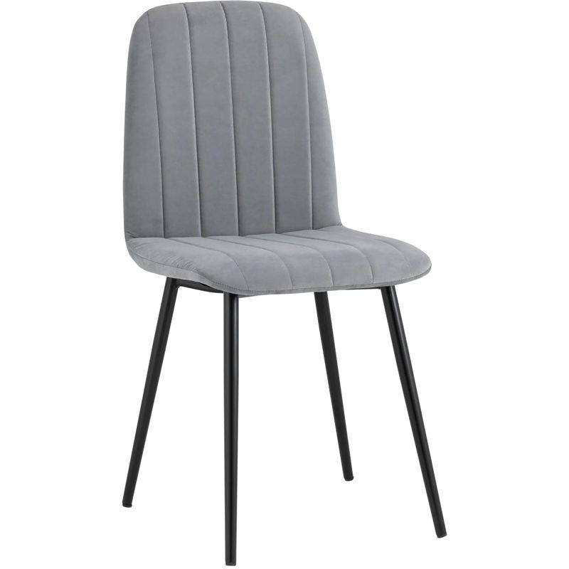 Стул Easy Chair Велюр Серый цвет Серый Черный Стул Easy Chair Велюр Серый цвет Серый Черный в Тюмени | Loft Concept